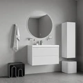Тумба с умывальником подвесная IDDIS Bild 80 см, белый (BIL80W0i95K) BIL80W0i95K