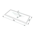 Комплект Azario Тумба Флорена 70 с раковиной Монте Нео 70 CS00105570 CS00105570