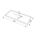 Комплект Azario Тумба Флорена 80 с раковиной Монте Нео 80 CS00105571 CS00105571