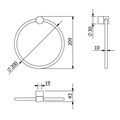 KLUDI-VELA R держатель для полотенца, 5897839 5897839