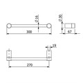 KLUDI-VELA R держатель для полотенца, 58962N0 58962N0