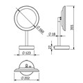KLUDI-VELA R косметическое зеркало c LED-подсветкой LED, 5899505F 5899505F