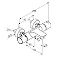 Смеситель для ванны Kludi Objekta 352010538 352010538