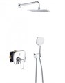 Набор 7 в 1 KLUDI AMEO с кнопочным дивертером, хром (416590575,88011,6651405-00,6442505-00,6556005-00,6450005-00,6107105-00) 416720575