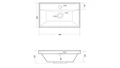 Раковина VIGO Classica Slim 60 (Madera) (4627173210874) 4627173210874