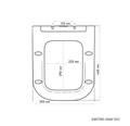 CHARUS PINTO Сиденье для унитаза EWC700-126W (SC), дюропласт, белое, быстросъемное с функцией плавного закрывания EWC700-126W (SC)