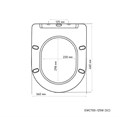 CHARUS SKANDENBORG Сиденье для унитаза EWC700-125W (SC), дюропласт, белое, быстросъемное с функцией плавного закрывания EWC700-125W (SC)