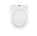 CHARUS ESTELLA Сиденье для унитаза EWC700-121W (SC), дюропласт, белое, быстросъемное с функцией плавного закрывания EWC700-121W (SC)