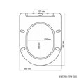 CHARUS ESTELLA Сиденье для унитаза EWC700-121W (SC), дюропласт, белое, быстросъемное с функцией плавного закрывания EWC700-121W (SC)