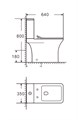 URBAN TORNADO Напольный унитаз CHARUS, CT700-136WT, белый, санфарфор CT700-136WT