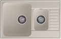 GranFest QUARZ (ECO-21К) Мойка 1.5-чаш+кр. 740*480 (белый) 21К белый - фото 43671