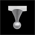 CHARUS RETRO Ванна 175 x 76 овальная, FNC-RET-175-76 Silver, отдельностоящая, искусственный камень Dolomite, глянцевый белый, с ножками (опорами) в комплекте FNC-RET-175-76 SILVER