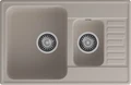 GranFest QUARZ (ECO-21К) Мойка 1.5-чаш+кр. 740*480 (песок) 21К песочный