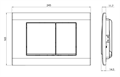 Клавиша для инсталляции CHARUS Minimalista FP.310.11.01, белый глянцевый FP.310.11.01