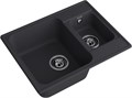 GranFest QUARZ (ECO-09) Мойка 1.5-чаш. 620*480 (черный) 09 черный