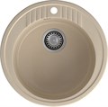 GRANFEST Мойка композит RONDO GF-R--520   D=520 мм, кашемир R-520 кашемир - фото 43744