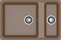 GRANFEST Мойка композит LEVEL , GF-LV-760K , 1,5-чаши 760*500, терракот LV-760K терракот