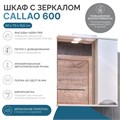 Шкаф навесной с зеркалом Каллао 600 (правый) со спотом z.CAL.60.R.El
