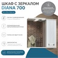 Шкаф навесной с зеркалом Диана 700 (правый) со спотом z.DIA.70.R.El