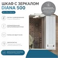 Шкаф навесной с зеркалом Диана 500 (правый) со спотом z.DIA.50.R.El