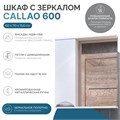 Шкаф навесной с зеркалом Каллао 600 (левый) z.CAL.60.L