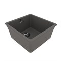 Кухонная мойка Lemark SINARA 400-U подстольного монтажа из кварцгранита, Серый шёлк 9910065