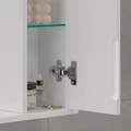 Зеркало-шкаф Lake 80, с LED подсветкой, правый, белый, VOLNA zsLAKE80.R-01