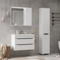 Зеркало-шкаф Lake 80, с LED подсветкой, правый, белый, VOLNA zsLAKE80.R-01