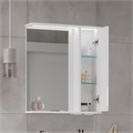 Зеркало-шкаф Lake 60, с LED подсветкой, правый, белый, VOLNA zsLAKE60.R-01