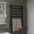 Полотенцесушитель электрический VOLNA СМАРТВОРМ 530х870 черный, сенсорный терморегулятор, 8 перекладин (psSW.08-15) psSW.08-15