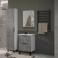 Полотенцесушитель электрический VOLNA СМАРТВОРМ 530х870 черный, сенсорный терморегулятор, 8 перекладин (psSW.08-15) psSW.08-15