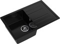 GRANFEST Мойка композит QUADRO GF-Q--780L чаша с крылом 780*500 мм черный арт.GF- Q-780L черный