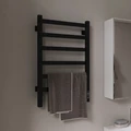 Полотенцесушитель электрический VOLNA СМАРТВОРМ 430х680 черный, сенсорный терморегулятор, 6 перекладин (psSW.06-15) psSW.06-15