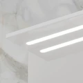 Зеркало-шкаф Milenal 55, с LED подсветкой, подвесной, правый, белый, VOLNA zsMLN55.R-01
