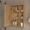 Шкаф зеркальный Osmond 50, повесной, дуб сонома, VOLNA szOSMOND50