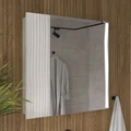 Шкаф зеркальный  Lotty LED 80, подвесной, белый, VOLNA szLOTTY80-04