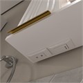 Зеркало-шкаф  LottyGold 60, подвесной, левый, белый, VOLNA zsLOTTYGD60.L-04