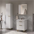 Зеркало-шкаф  LottyGold 60, подвесной, левый, белый, VOLNA zsLOTTYGD60.L-04