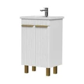 Тумба LottyGold 50, напольная, 2 дв., белая (под раковину Фостер 50), VOLNA tnLOTTYGD50.2D-04