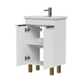 Тумба LottyGold 50, напольная, 2 дв., белая (под раковину Фостер 50), VOLNA tnLOTTYGD50.2D-04