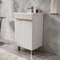 Тумба LottyGold 50, напольная, 2 дв., белая (под раковину Фостер 50), VOLNA tnLOTTYGD50.2D-04