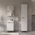 Тумба LottyGold 50, напольная, 2 дв., белая (под раковину Фостер 50), VOLNA tnLOTTYGD50.2D-04