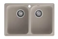 GranFest QUARZ (ECO-15) Мойка 2 чаши 740*480 (песок) 15 песочный