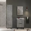 Тумба Twing 70, напольная, 2 ящ., бетон (под раковину Фостер 70), VOLNA tnTWG.FOS70.2Y-02
