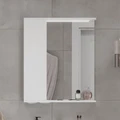 Зеркало-шкаф Lake 60, с LED подсветкой, левый, белый, VOLNA zsLAKE60.L-01