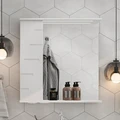 Зеркало-шкаф Joli 70 , с LED подсветкой, левый, белый, VOLNA zsJOLI70.L-01
