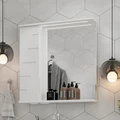 Зеркало-шкаф Joli 70 , с LED подсветкой, левый, белый, VOLNA zsJOLI70.L-01