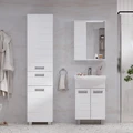 Зеркало-шкаф Joli 50, с LED подсветкой, левый, белый, VOLNA zsJOLI50.L-01