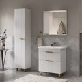 Зеркало-шкаф  LottyGold 70, подвесной, левый, белый, VOLNA zsLOTTYGD70.L-04