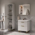 Зеркало-шкаф  LottyGold 70, подвесной, левый, белый, VOLNA zsLOTTYGD70.L-04